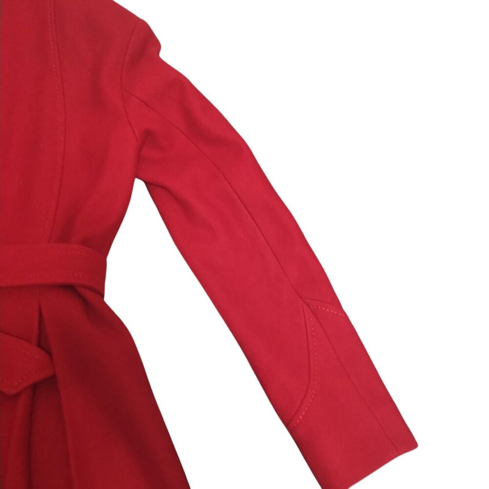 M60 MISS SIXTY Burgundy Pea Coat, 60% Wool / 30% Poly / 10% Rayon, Extra Small - Picture 9 of 16